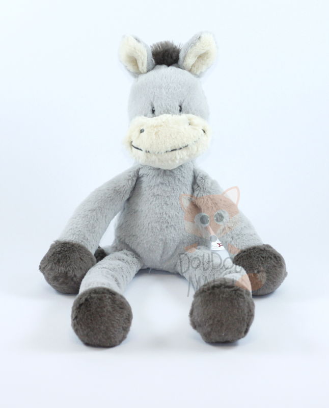  funly long les soft toy grey donkey 